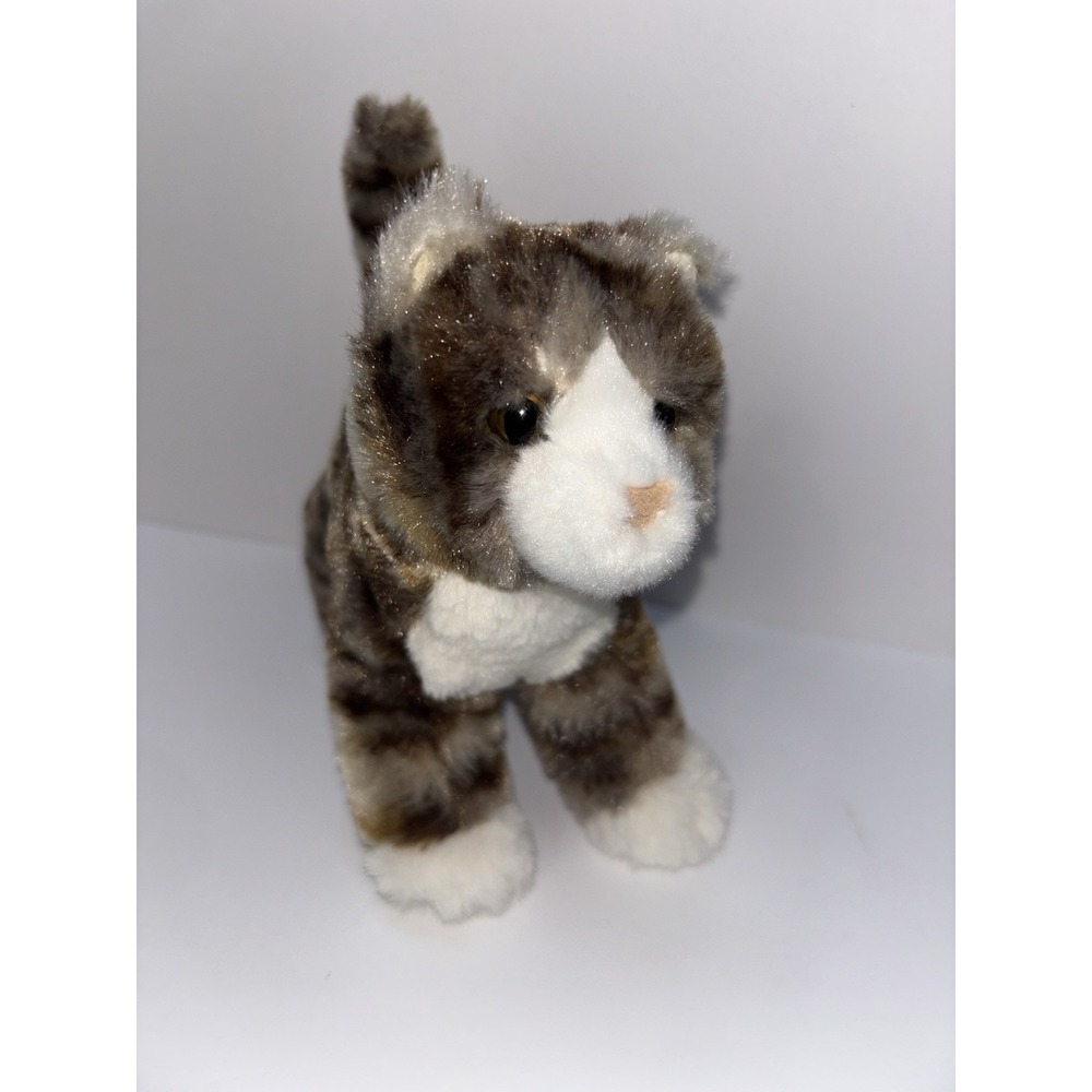 Douglas Cuddle Toys Zigby Gray Stripe Tabby Cat # 4024 Stuffed Animal Toy‎